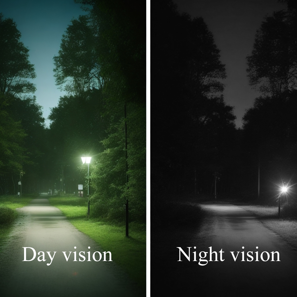 difference between night vision and day vision